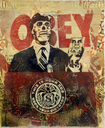 File:They Live Stencil Collage on Paper.jpg